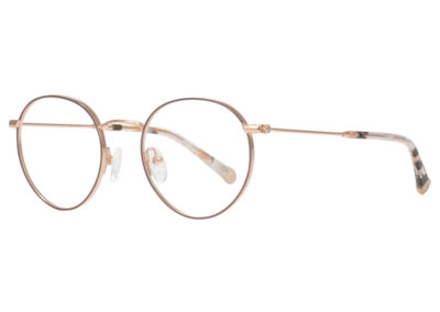 Lunettes Clémence & Margaux, monture métallique rose