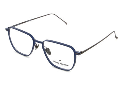 Lunettes Daniel Hechter, monture métallique bleu et gris