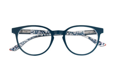 Lunettes Marvel, monture bleue et illustration super Héros