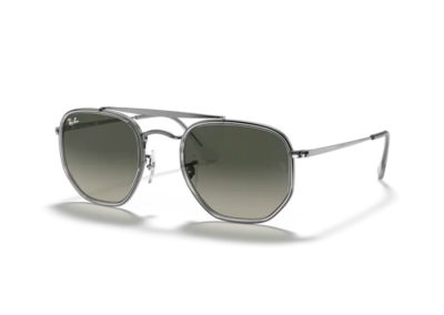 Lunettes de soleil ray Ban, monture métallique gris acier