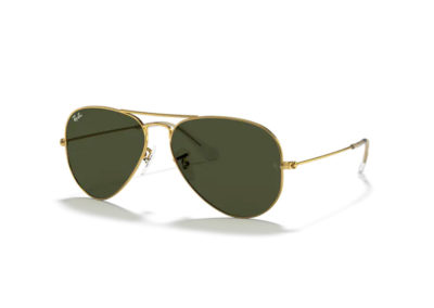 Lunettes de soleil ray Ban, monture métallique dorée