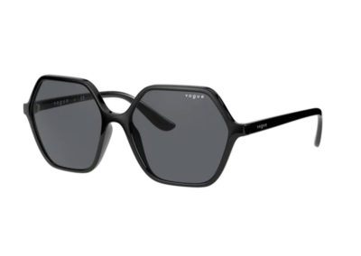 Lunettes Vogue, monture hexagonale noire