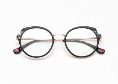 Lunettes Woodys, modèle Leen, noir et métal