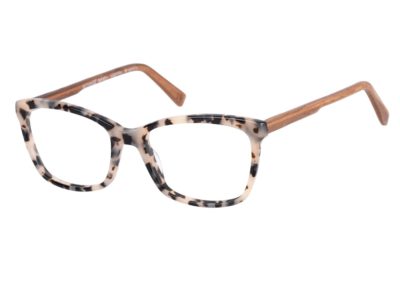 Lunettes Botaniq, monture noire aux branches bois